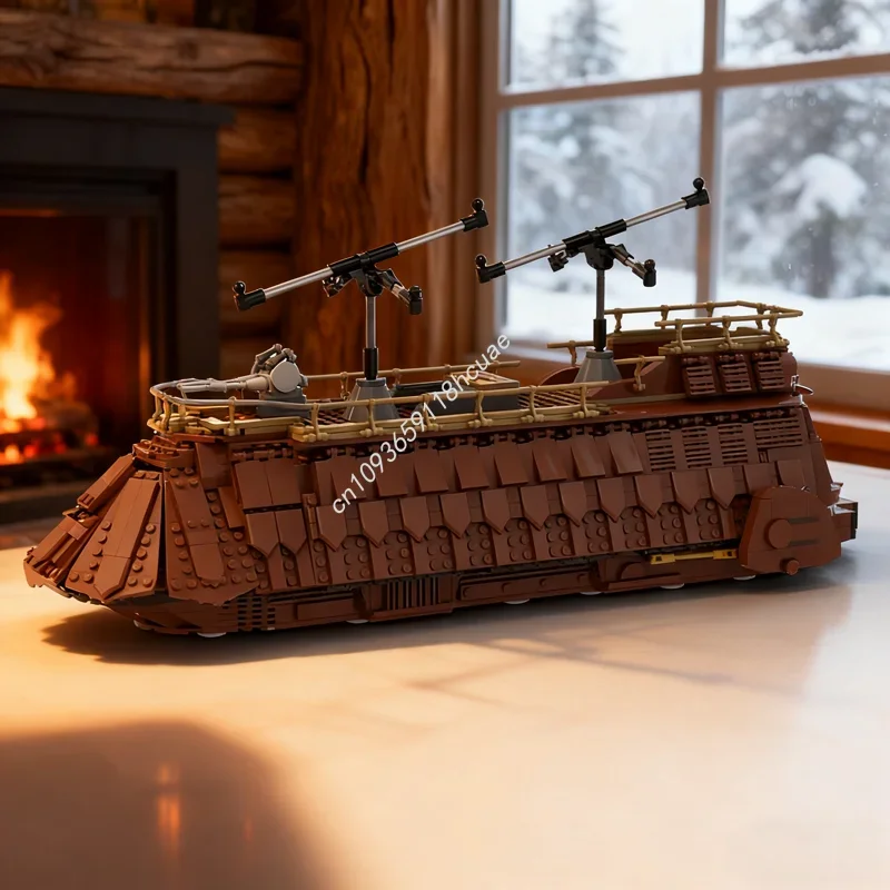 1774 piezas MOC Jabba S Sail Barge Star Battle, Bloques de Construcción de Modelos, Juguete de Construcción, Regalos Creativos DIY para Festivales, Ladrillos de Cumpleaños