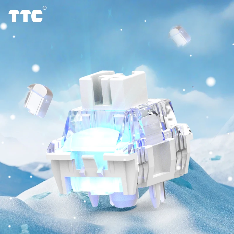 

TTC Flaming Snow V2 Switch, Factory Pre-lubed Linear Dust-proof Stable Mechanical Keyboard Switch