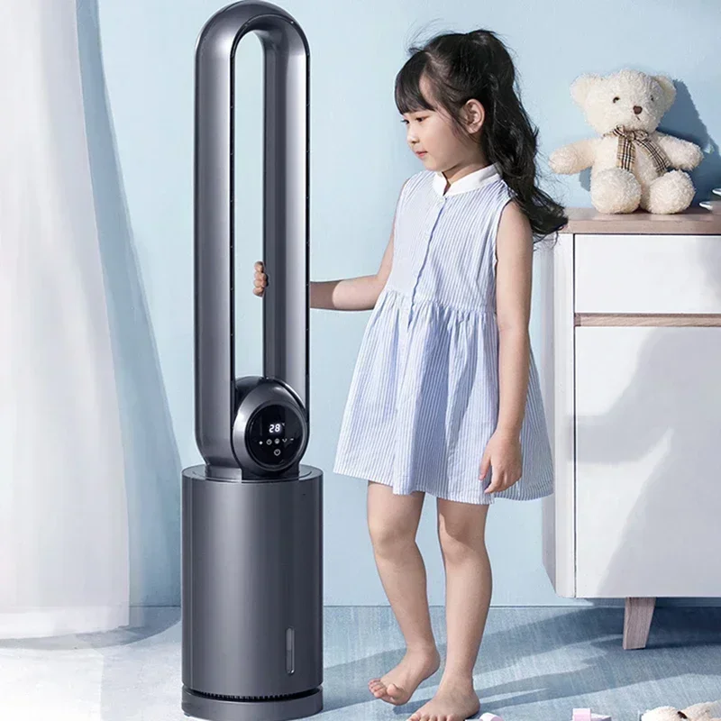 Ventilador eléctrico sin aspas, Enfriador de aire, aire acondicionado sin aspas, refrigeración por agua, ventilador eléctrico sin aspas