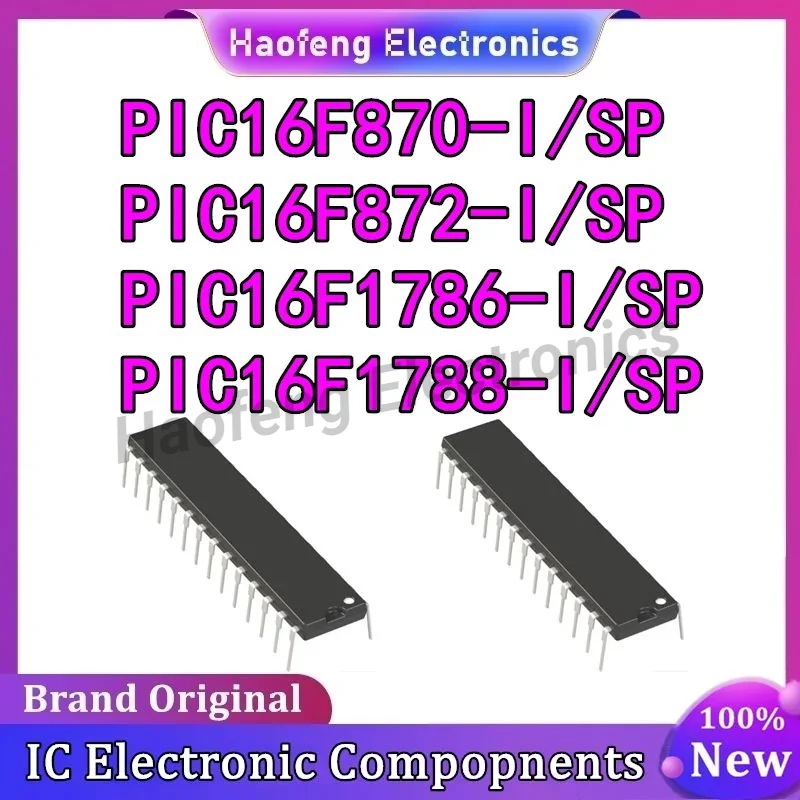 PIC16F870-I/SP PIC16F872-I SP PIC16F1786-I SP PIC16F1788-I SP PIC16F DIP28 IC Chip 100% New Original in stock