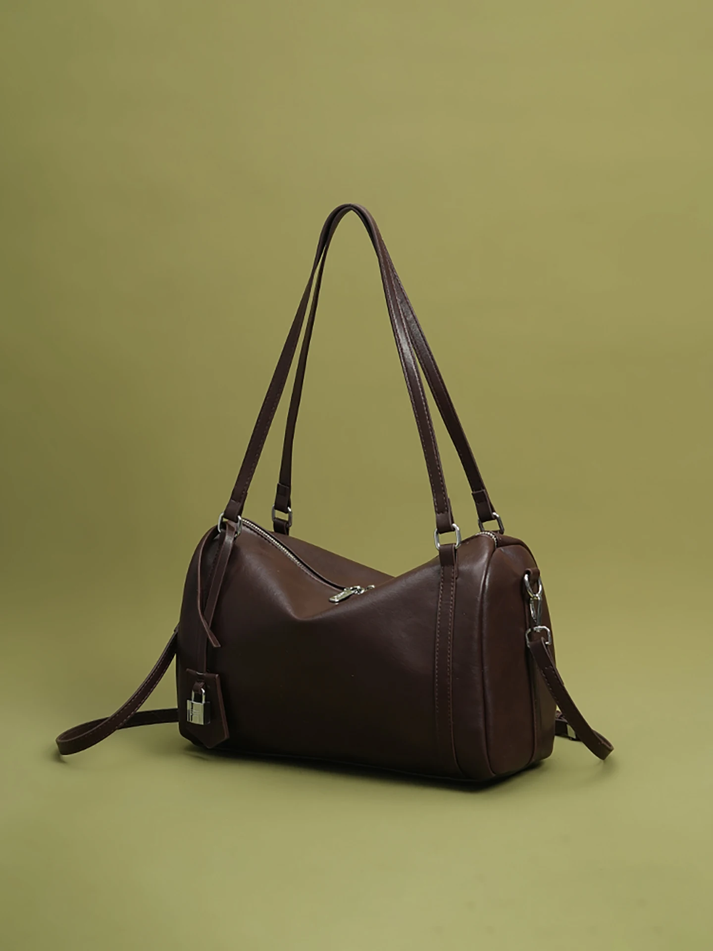 Herbst & Winter Neue Luxus Frauen Taschen Vintage Weiche Schulter Taschen Frauen Mode Silber Schloss Handtaschen Mode Große Kapazität Handtasche