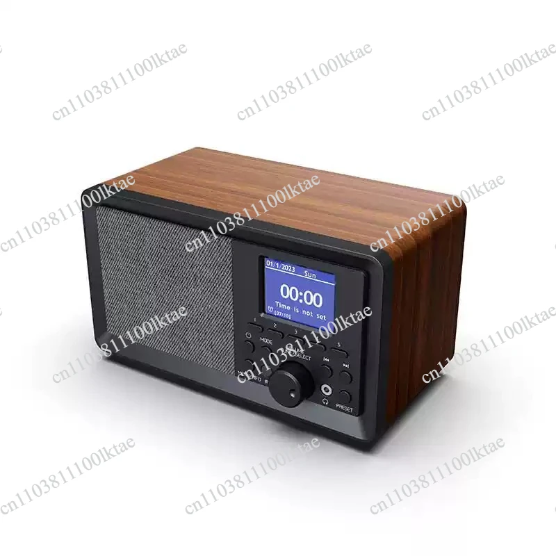 Suitable for New Retro Multi-function Solid Wood Bluetooth Speaker Full Channel Radio