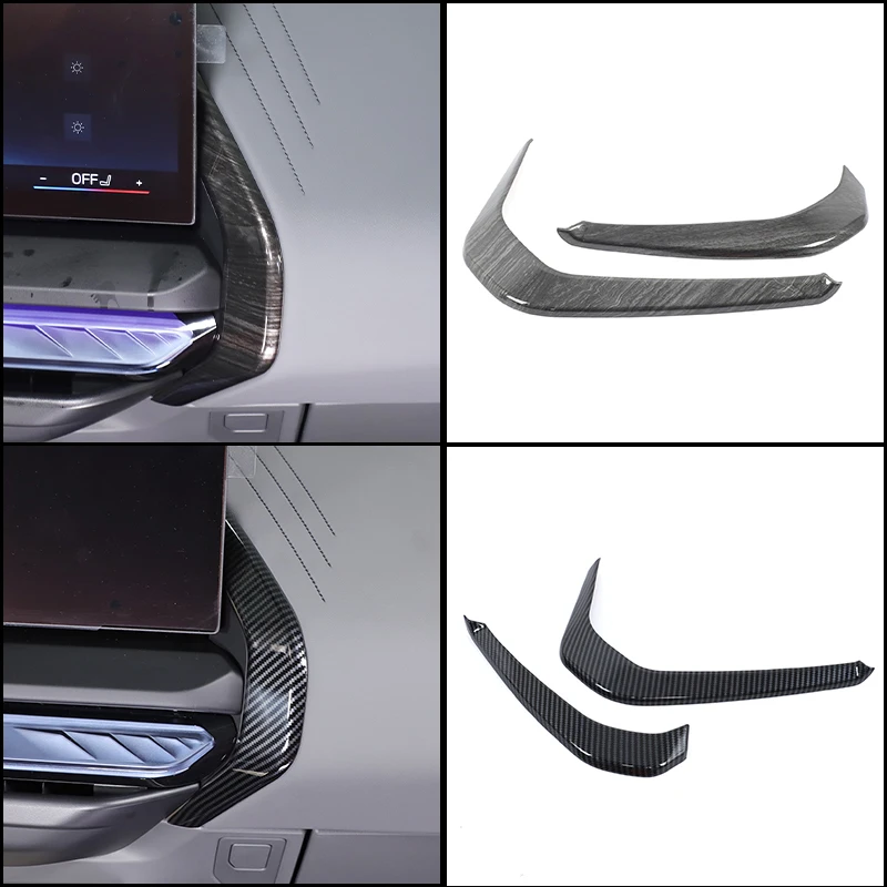

For BMW X3 G45 2025+ LHD ABS Carbon Fiber Grain/black Wood Grain Car Center Console Side Trim Strips Auto Interior Accessories