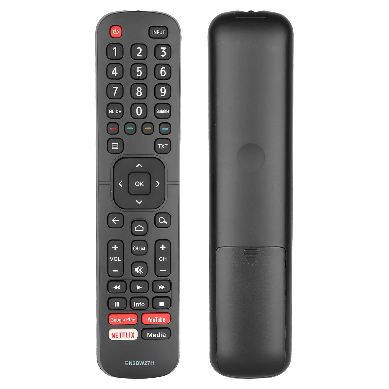 EN2BW27H Control remoto Hisense compatible con Hisense Smart TV 40A5700FA 43A5700FA, controlador de repuesto con Google Play