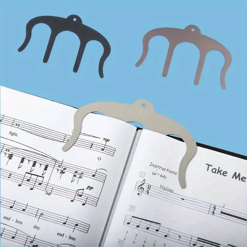 1Pc Pianos Stands Song Book Page Holder Clip Music Note Sheet Metal for Music Speech Draft Cooking Recipe Magazines Newspapers