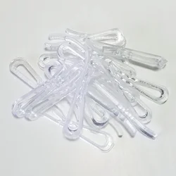 Clear plastic garment clips 100pcs/lot for shirt collar or T-shirt clip pins accessories bags