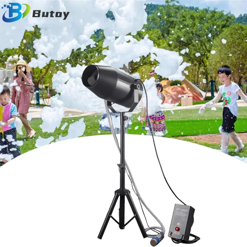 1000W Party Foam Cannon Jet Machine Remote Control Bubble Machine for Garden Backyard  Indoor Outdoor Pool Party Kids Water Park