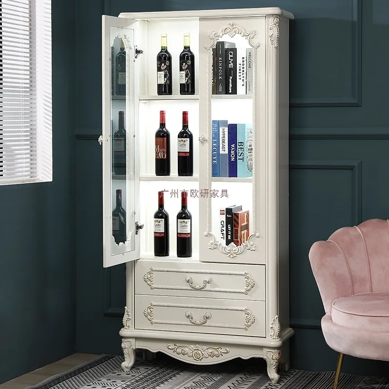 7W new intelligent European wine cabinet with light induction locker dining side cabinet light luxury side cabinet corner cabine