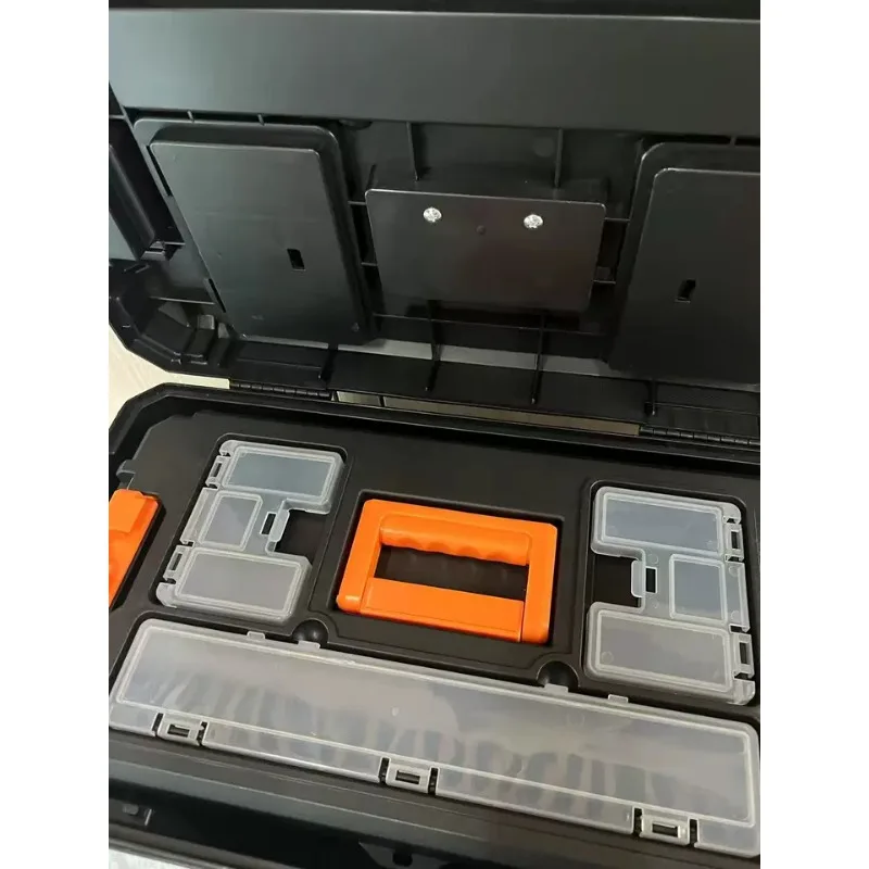 Trolley type toolbox Multifunctional electrician maintenance Three-layer hardware storage box Extra large wheeled mobile trolley