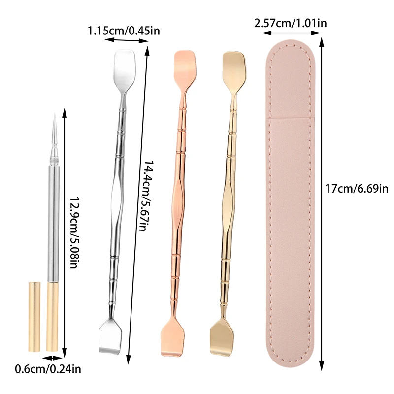 Stainless Steel Blackhead Remover Pimple Popper Face Acne Needle Removing Treatment Comedone Whitehead Popping Double Head Tool