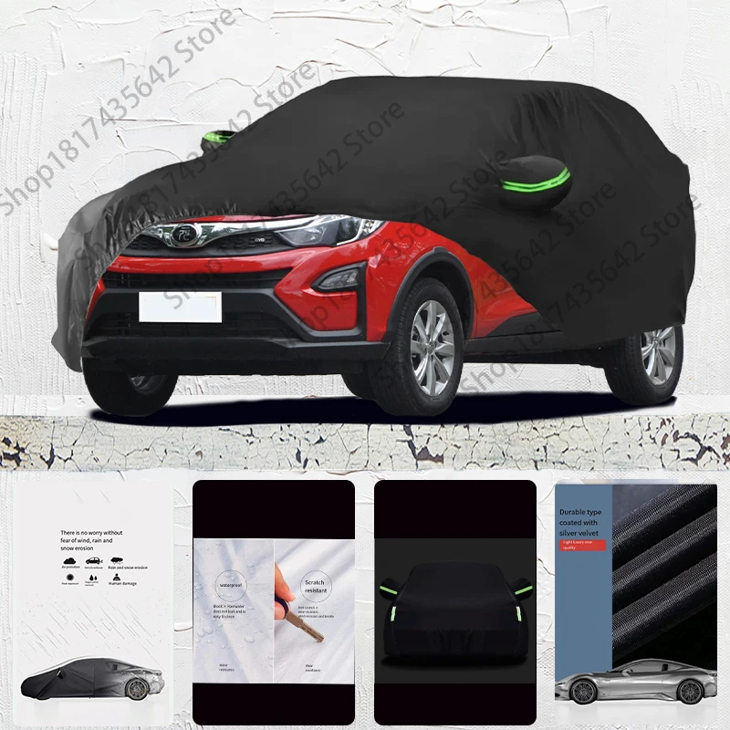 

For BYD Yuan Auto Anti snow Anti dust Anti uv Anti Frost Anti peeling paint And Anti Rainwater car cover Car cover black