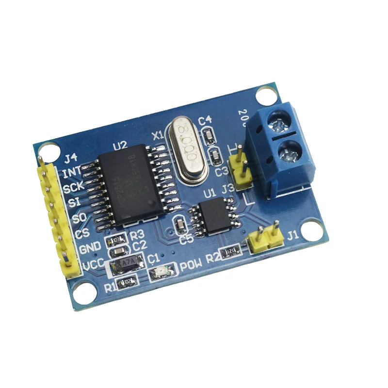 2 STKS MCP2515 KAN Bus Module Board TJA1050 Ontvanger SPI voor 51 Microcontroller ARM Controller Interface Module voor Arduino