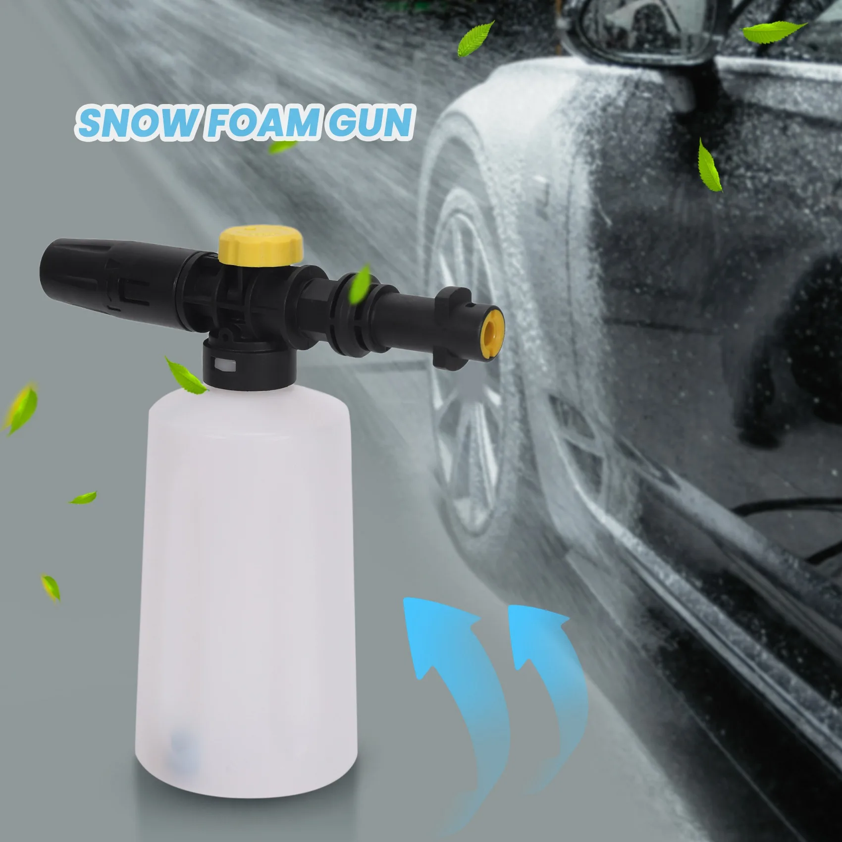 Snow Foam For K2 - K7 High Pressure Foam Cannon All Plastic Portable Foamer Nozzle Car Washer Soap