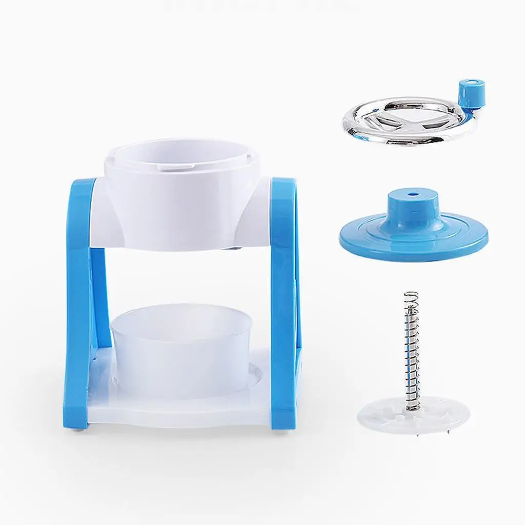 

Small Manual Ice Crusher Hand Crank Manual Ice Crusher Shaver for Snow Cone Blue