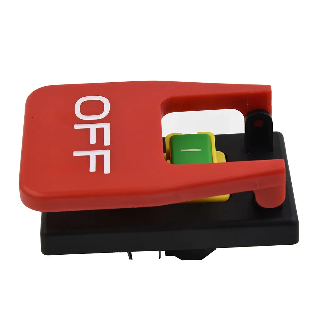 

Button Switch Reliable KEDU 240V Electromagnetic Pushbutton Switch for Lathe Saw Safe and Efficient Power Control