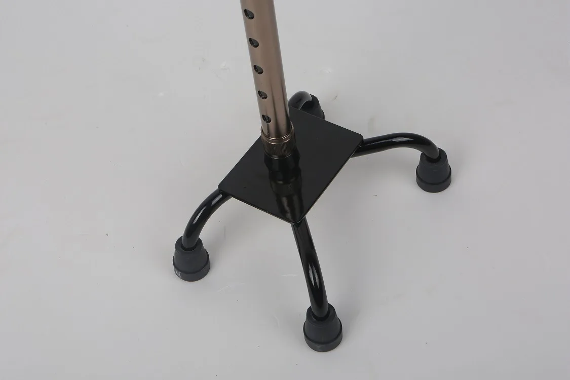 Aluminum Alloy Elderly Four-legged Walking Stick Disabled Walking Stick Climbing Walking Stick