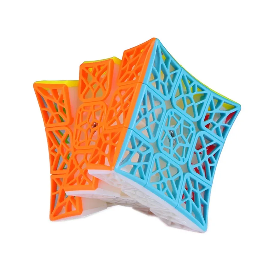 QiYi DNA طائرة مقعرة 3x3x3 الجوف المكعب السحري Stickerless 3x3 سرعة Cubo Magico لعب هدايا عيد الميلاد للأطفال #3
