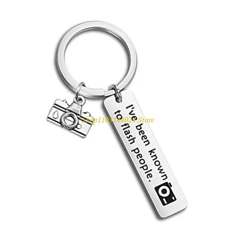 N5KE Retro Camera Shaped Keychain Premium Stainless Steel Holder Compact Everyday Carry Gift For Photographers