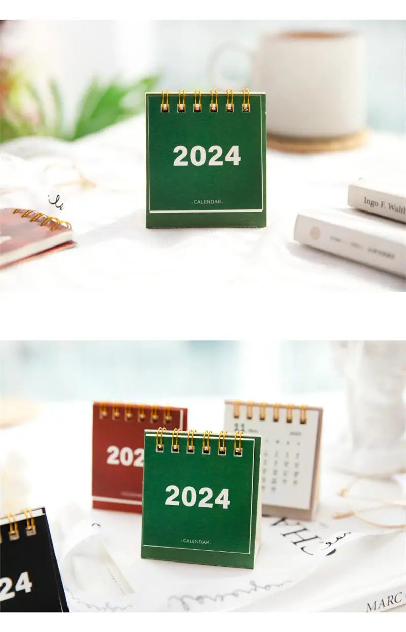 Refreshing Simple Mini Calendar Office School Supplies calendar Desk calendar monthly Planner Desk accessories Decor knickknacks