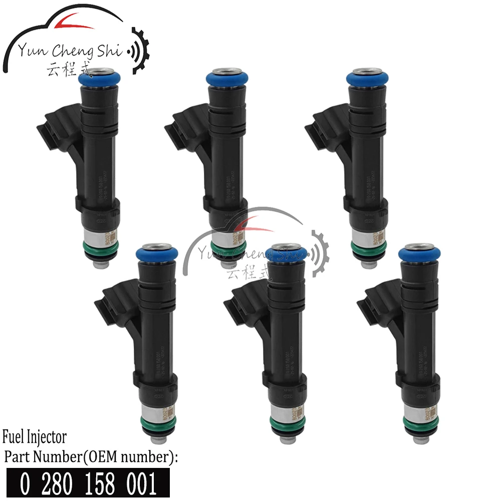 

6pcs Fuel Injectors 0280158001 For 2003-2009 Ford E- Series Expedition 5.4L V8 0 280 158 001