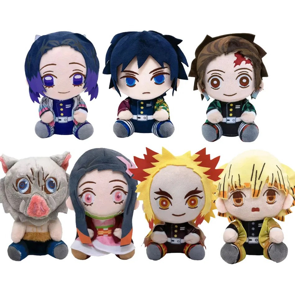 Heißer Verkauf: 20cm Demon Slayer Plüschpuppe, Niedliche Nezuko, Shinobu, Tanjiro, Mitsuri, Zenitsu Cosplay Plüschtiere, Kimetsu No Yaiba, Geschenk