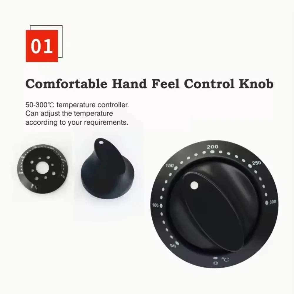 Hotel Restaurant Multifunctional Kitchen Equipment - Stainless Steel Mini Desktop Electric Griddle, Non-Stick & Fast Heating