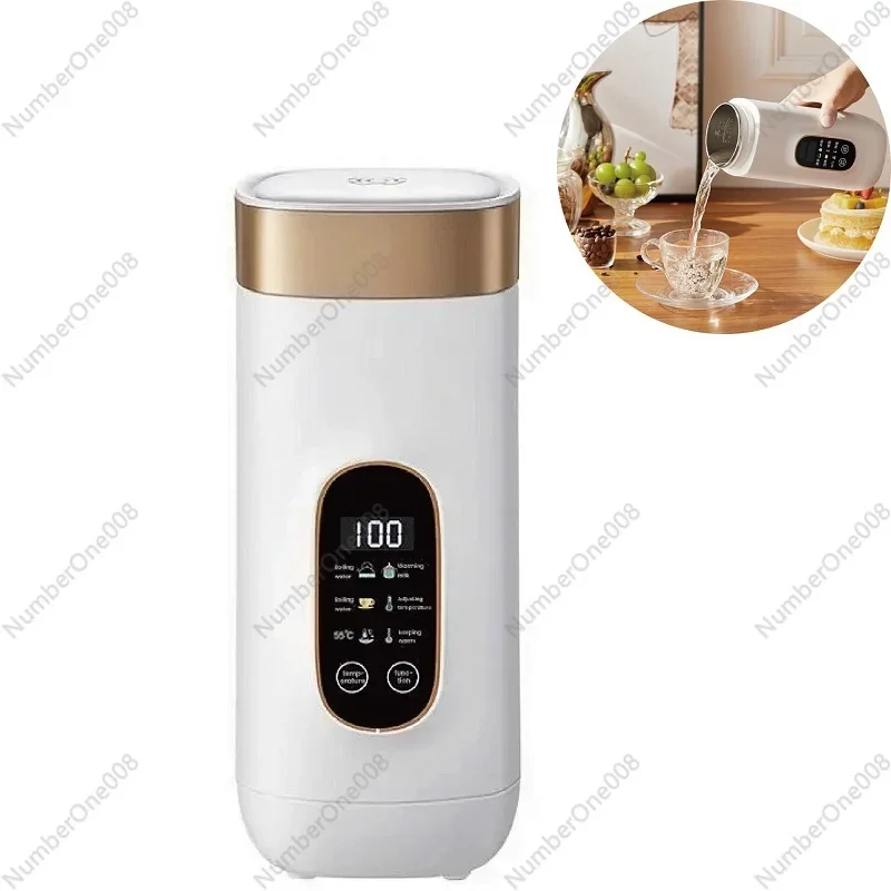 

220V Portable Electric Kettle Health Preserving Pot Travel Boiled Water Pot Smart Teapot Heating Cup Adjust Temperature 650ml