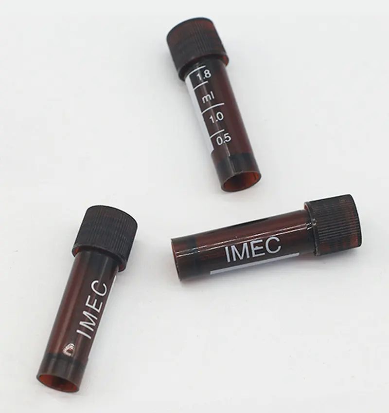 50/100/200/300/500/1000PCS Scaled 1.8ml Lab Using Amber Plastic Freezing Tube