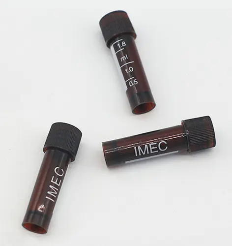 Imagen 2 del producto Tubo de congelación de plástico ámbar, 50/100/200/300/500 unidades, laboratorio con escala de 1000 ml