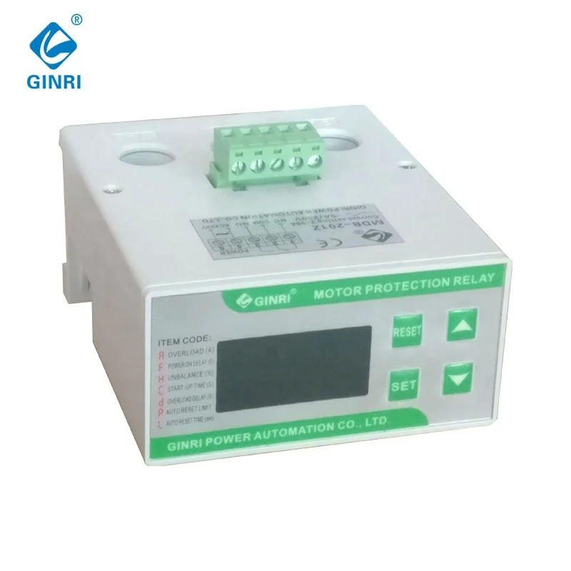 Ginri MDB-201Z   Motor protection Relay  Overload Relay 3phase Current  Phase protection  Relay