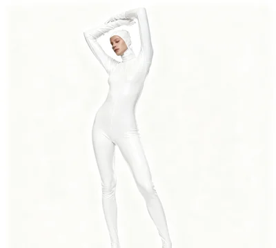 

Latex Rubber Gummi Catsuit Fashion Tight Bodysuit Suit uniform Cosplay Purely handmade Mask Halloween costume partyunique