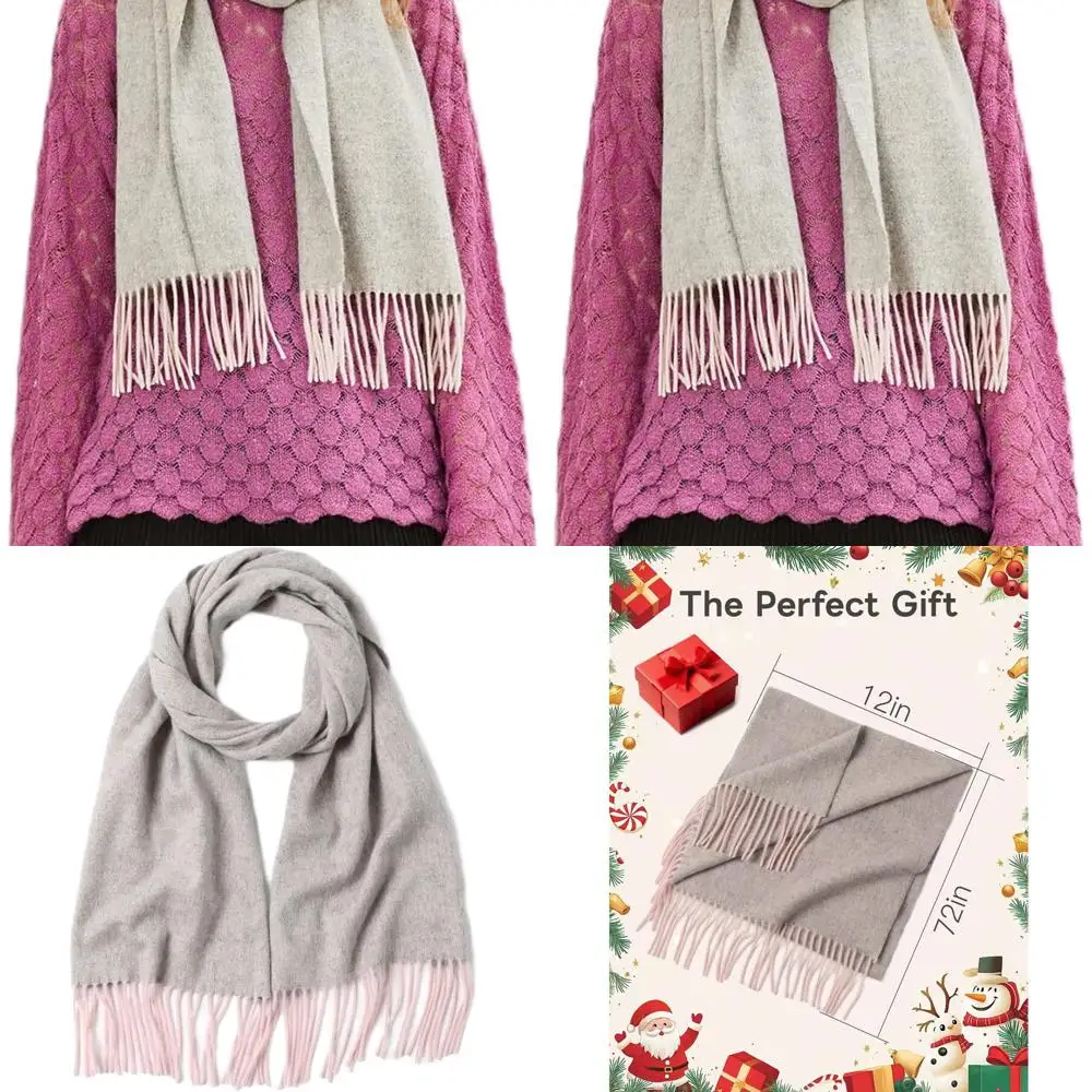 

Роскошный женский шарф из мериносовой шерсти и альпаки, шаль в австралийском стиле пашмины, мягкая кашемировая накидка для праздничных подарков