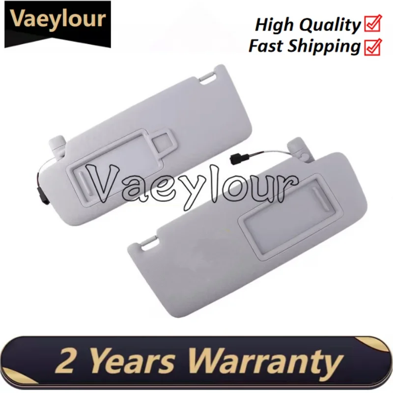 New 5GG857551 5GG857552 For VW Golf 7 Passat B8 CC Jetta MK7 Grey Front Sun Visor Panel With Makeup Mirror Sunshield