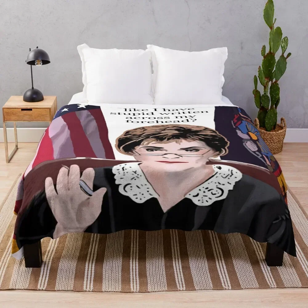 

Stupid written across my forehead Throw Blanket Modern Design Soft Blanket for Home Decor