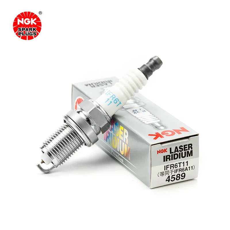 NGK Iridium Platinum Spark Plug IFR6T11 4589 is suitable for RAV4 Land Cruiser BYD F3 Viz（4PCS)