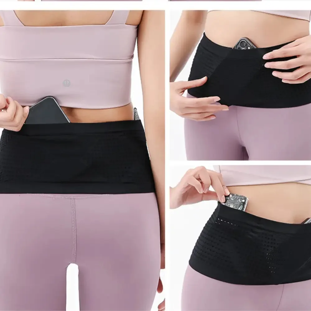 

Тонкий поясной рюкзак для бега со скрытыми карманами, не натирающий кожу, подходит для бегунов, поездящих на работу и путешествующих людей.