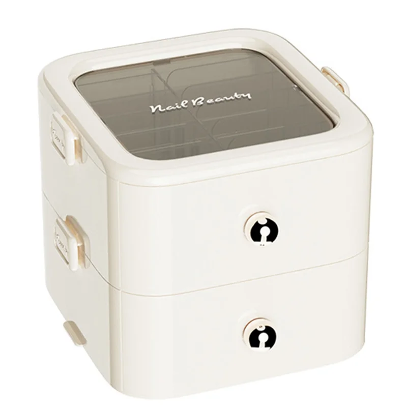 

Nail Art And Eyelashes Storage Box Organize Hand-Made Nail Tips Eyelash Jewelry Multi-Layer Drawer-Best Selling