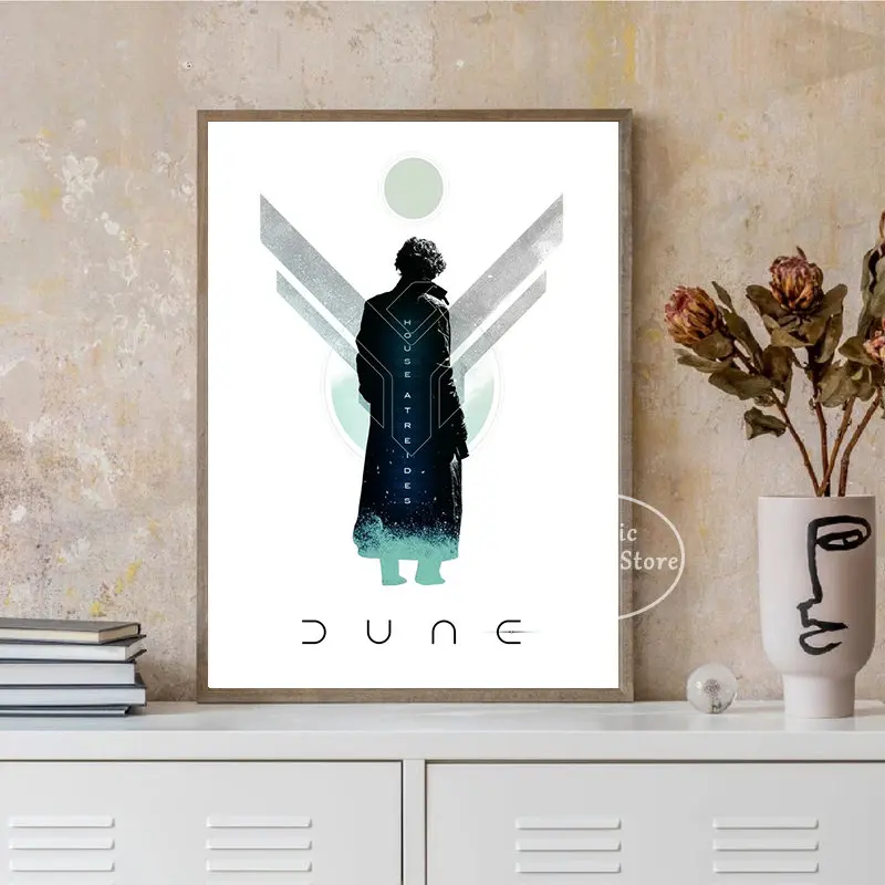 الكلاسيكية الكثبان الرملية الفيلم المشارك الشكل بول Atreides يطبع قماش و HD اللوحة لغرفة النوم نادي السينما جدار الفن ديكور المنزل الهدايا #2