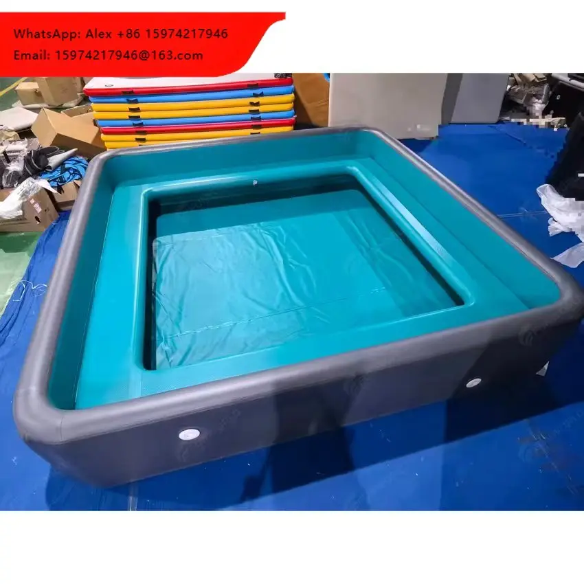Custom Logo Foldable Pool DWF Inflatable Water Swimming Pool With Seats