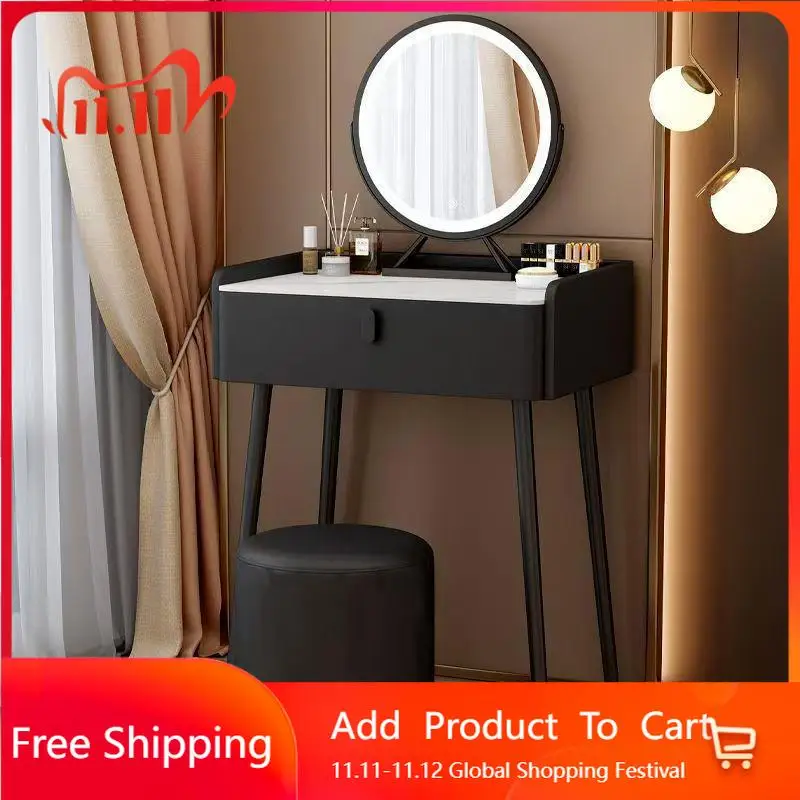 

Drawers Modern Dressing Table Storage Console Desgin Dressing Table Minimalist European Mirror Penteadeira Postmodern Furniture
