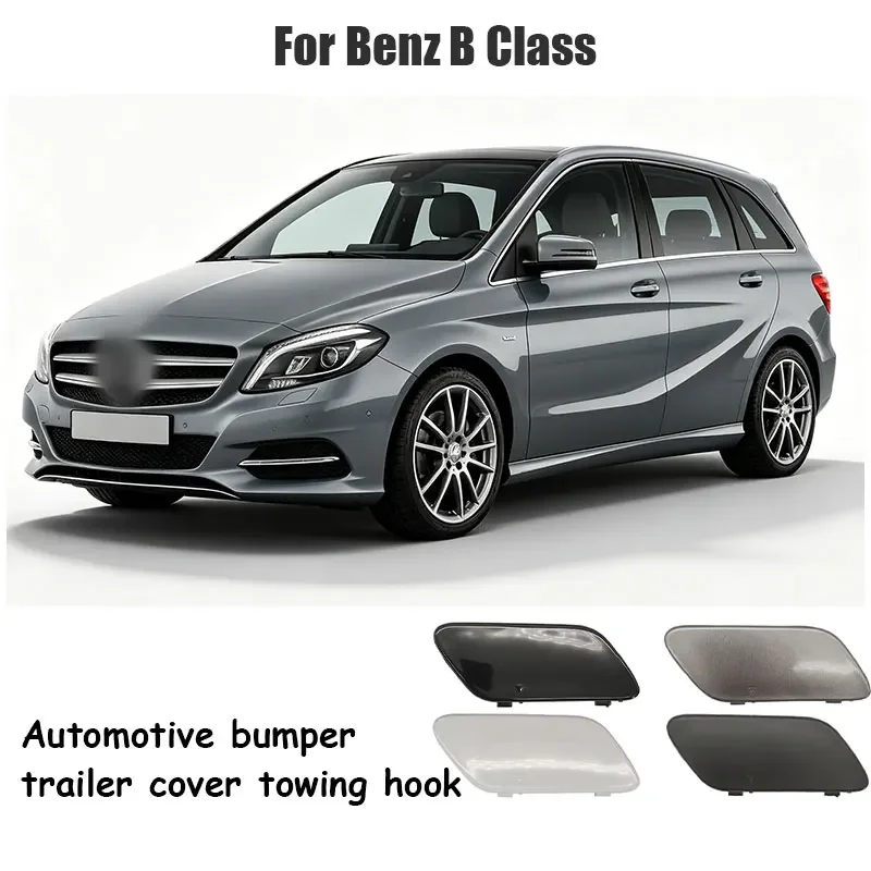 For Mercedes W245 B Class B180 B200 2008-2011 Car Front Bumper Tow Hook Cover Cap Black