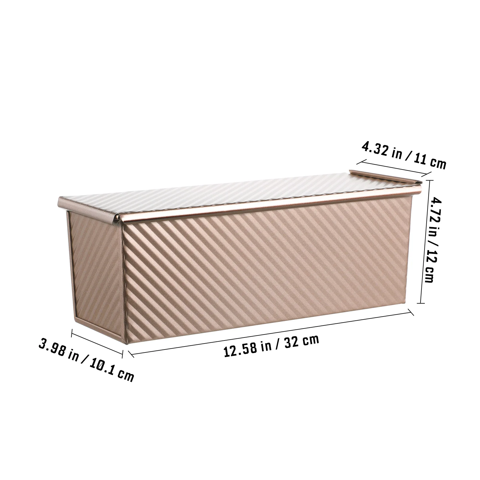 صينية رغيف الخبز غير لاصقة مع غطاء قالب خبز معدني لتوزيع الحرارة حتى مثالية لكعكة الجنيه وخبز الخبز