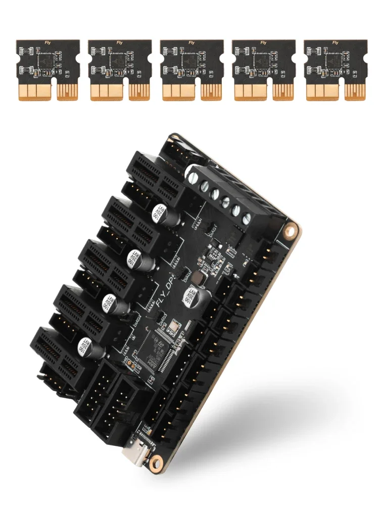 Płytka sterująca do drukarki 3D Mellow Fly DP5 DIY, 32-bitowy układ ARM, PCIe, sterownik RGB, obsługa Klipper, sterownik silników, Impressora 3D — zdjęcie produktu 7