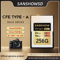 CFexpress Type A Memory Card, Up to 810MB/s Read Speed 750MB/s Write Speed for 4K 120P, 8K 30P Recording Video/Photo, Compatible