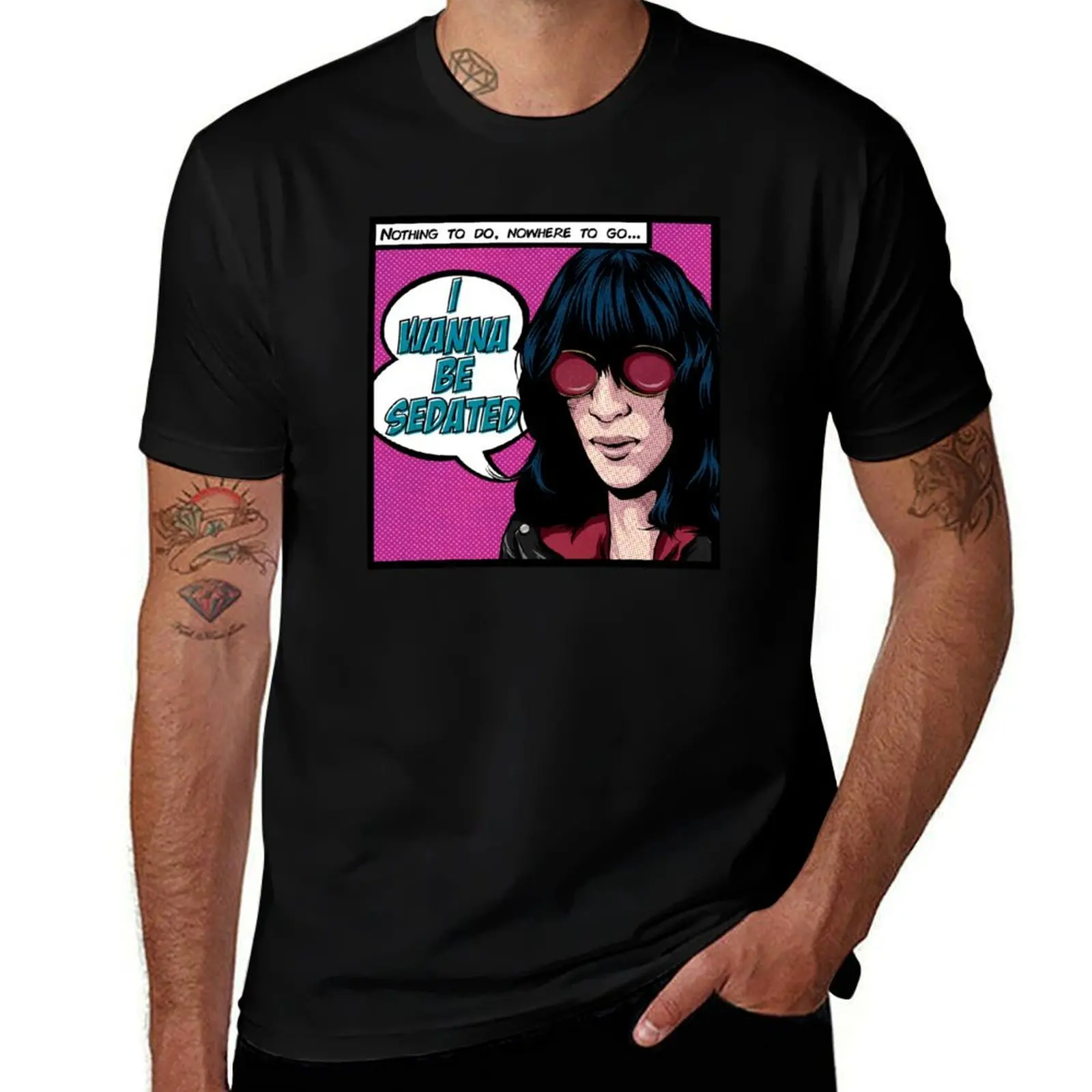Sedated T-Shirt Basic Simple Design Short Sleeve Shirt