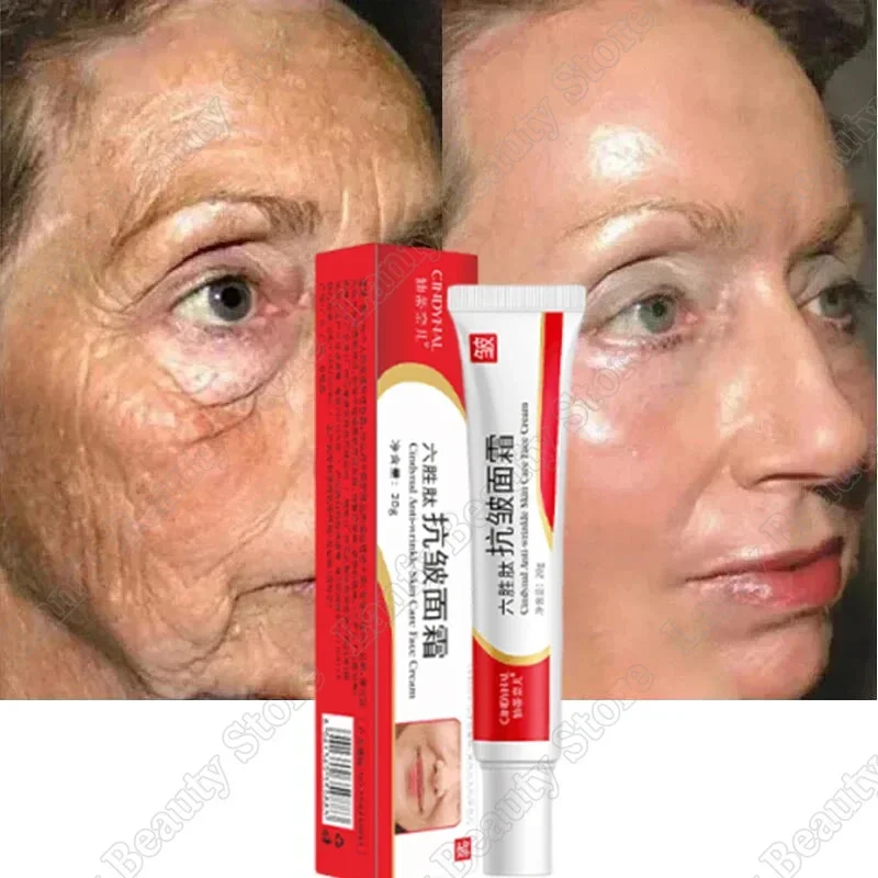 ستة الببتيد التجاعيد إزالة كريم وجه ثبات رفع مكافحة الشيخوخة تتلاشى الخطوط الدقيقة تبييض ترطيب السلس منتجات العناية بالبشرة