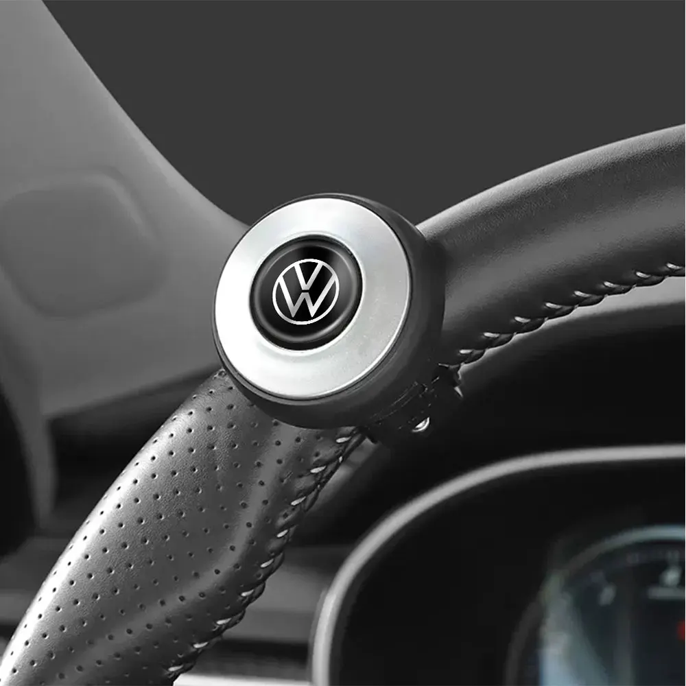 Universal Truck Heavy Car Duty Anti Slip Steering Wheel Cover Spinner Knob Handle Booster Grip For Volkswagen GOLF Tiguan Polo