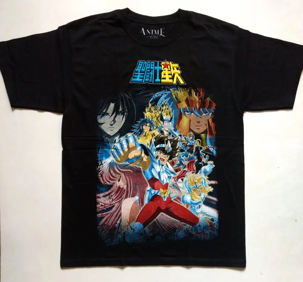 SAINT SEIYA: KNIGHTS OF THE ZODIAC T-Shirt RARE Embroidered Logo Manga Anime