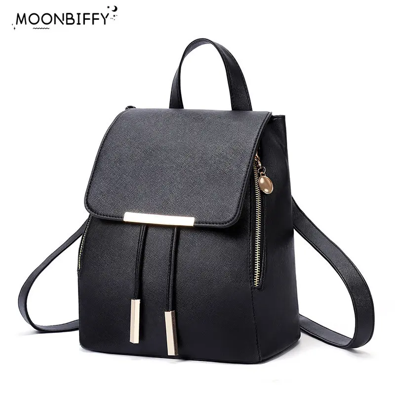 Backpack Women Pu Leather Female Backpacks Teenager School Bags Mochila Feminina Rucksack Mochilas Mujer School Backpack