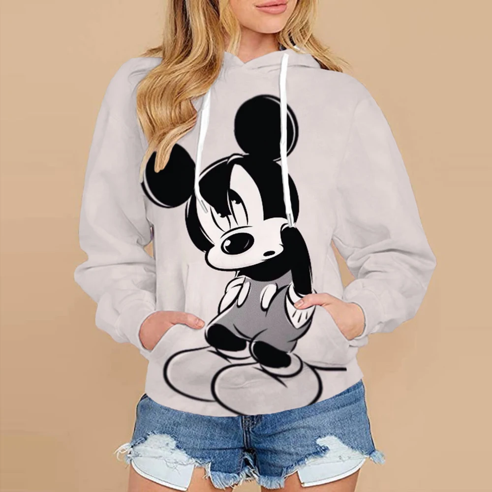 2024 Street New Mickey Minnie Christmas Pattern Women\'s Harajuku Fashion Children\'s Casual Hoodie y2k